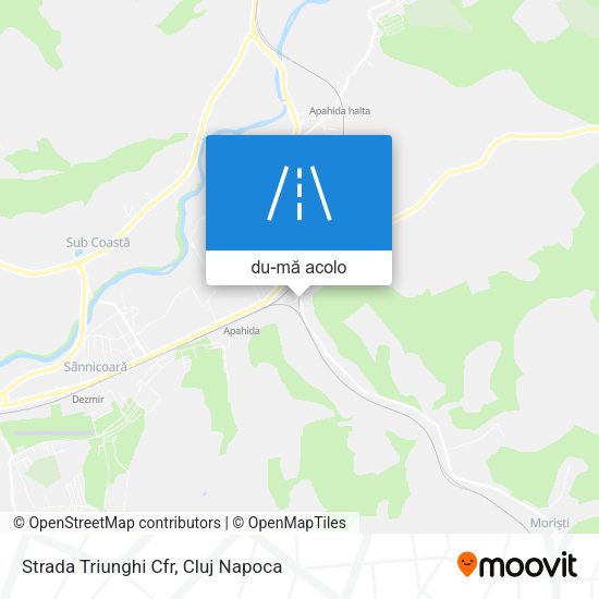 Hartă Strada Triunghi Cfr