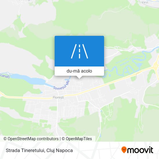 Hartă Strada Tineretului
