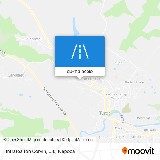 Hartă Intrarea Ion Corvin