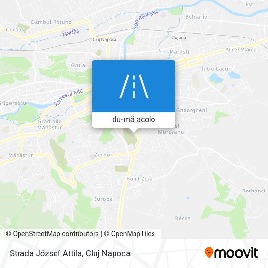 Hartă Strada József Attila