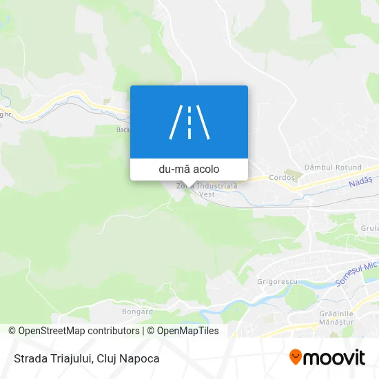 Hartă Strada Triajului