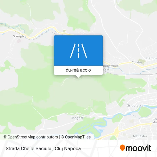 Hartă Strada Cheile Baciului