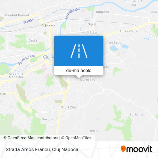 Hartă Strada Amos Frâncu