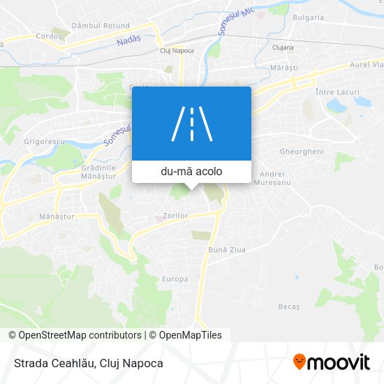 Hartă Strada Ceahlău