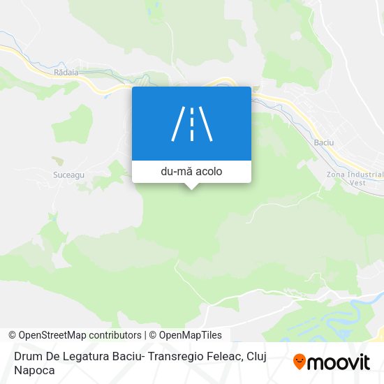 Hartă Drum De Legatura Baciu- Transregio Feleac