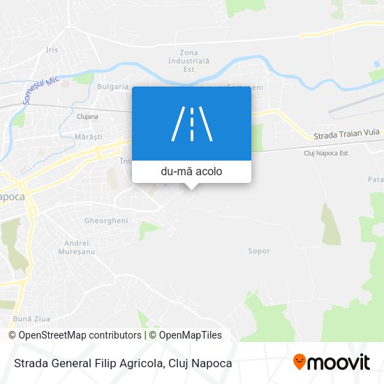 Hartă Strada General Filip Agricola