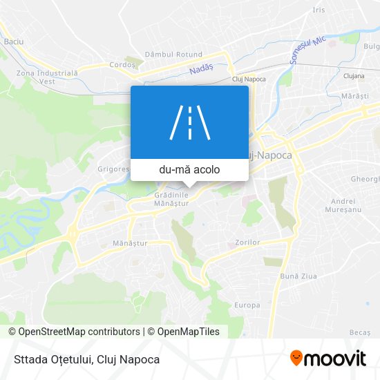 Hartă Sttada Oțetului