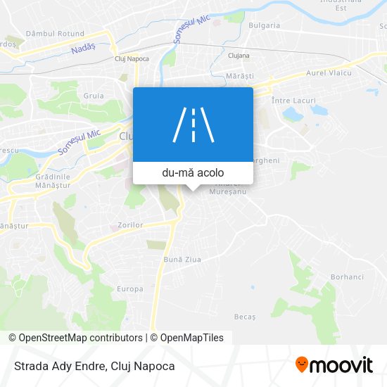 Hartă Strada Ady Endre