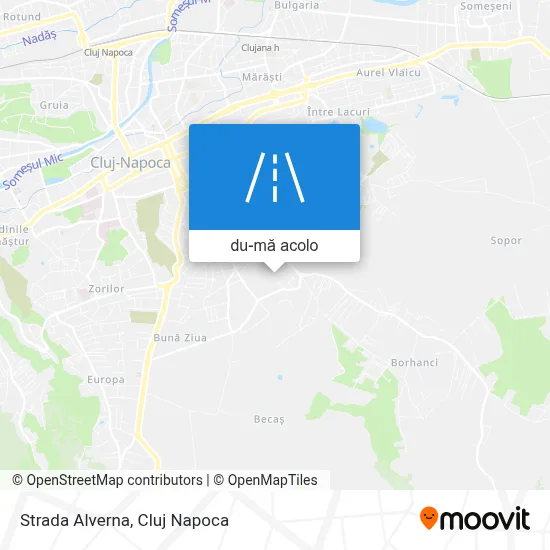Hartă Strada Alverna