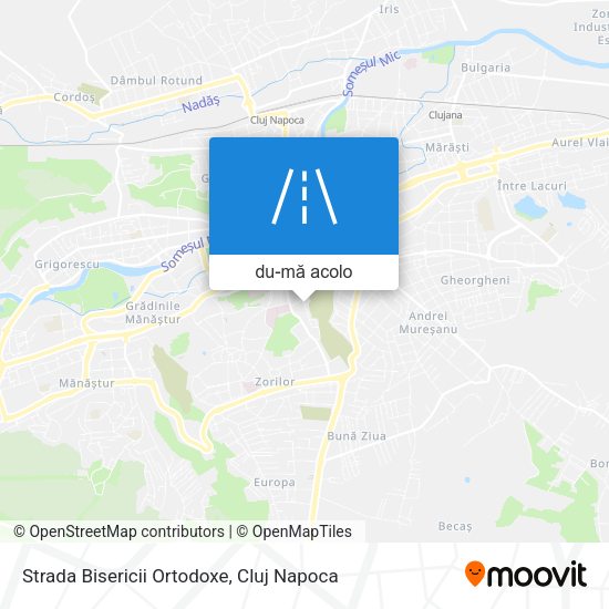 Hartă Strada Bisericii Ortodoxe