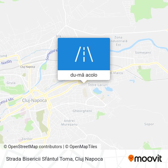 Hartă Strada Bisericii Sfântul Toma