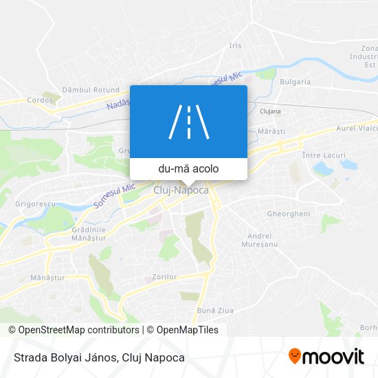 Hartă Strada Bolyai János