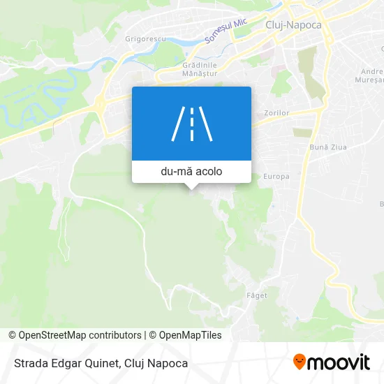 Hartă Strada Edgar Quinet