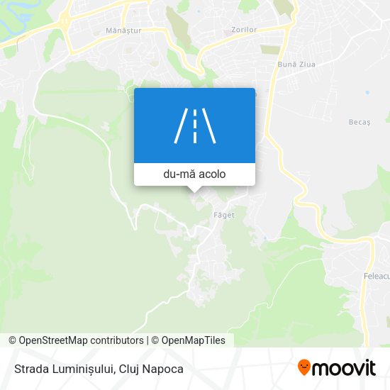 Hartă Strada Luminișului
