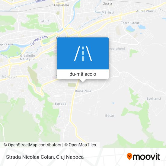 Hartă Strada Nicolae Colan