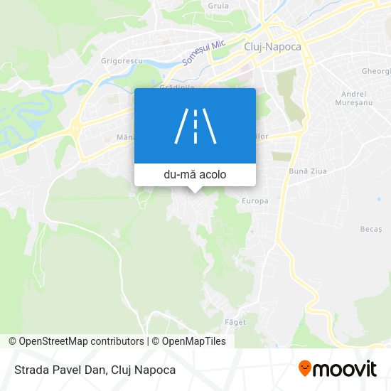 Hartă Strada Pavel Dan