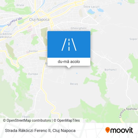 Hartă Strada Rákóczi Ferenc II