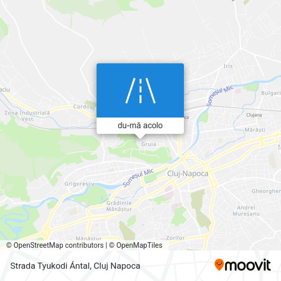 Hartă Strada Tyukodi Ántal