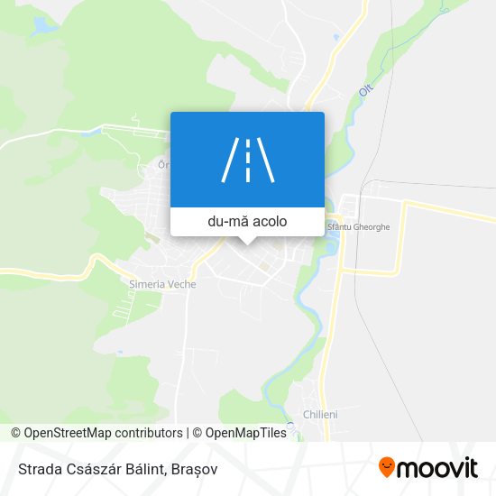 Hartă Strada Császár Bálint