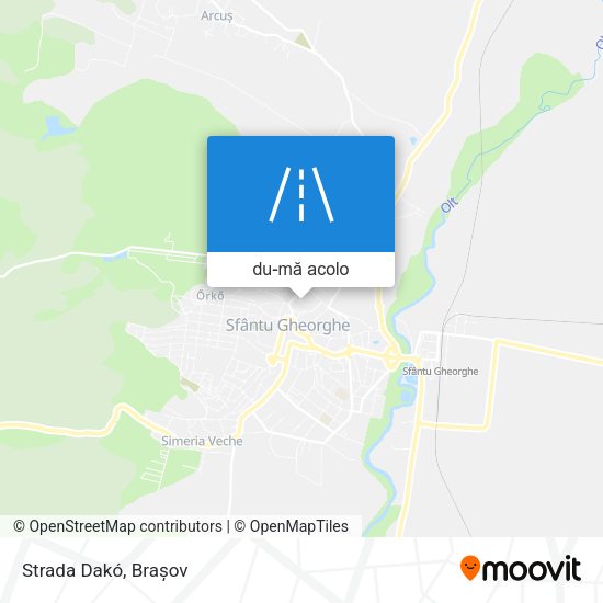 Hartă Strada Dakó