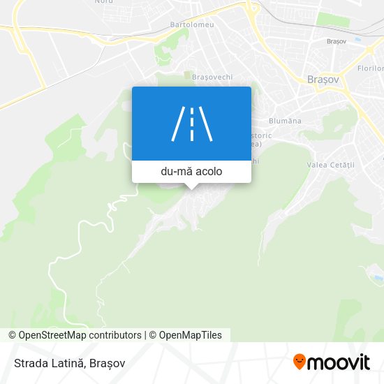 Hartă Strada Latină