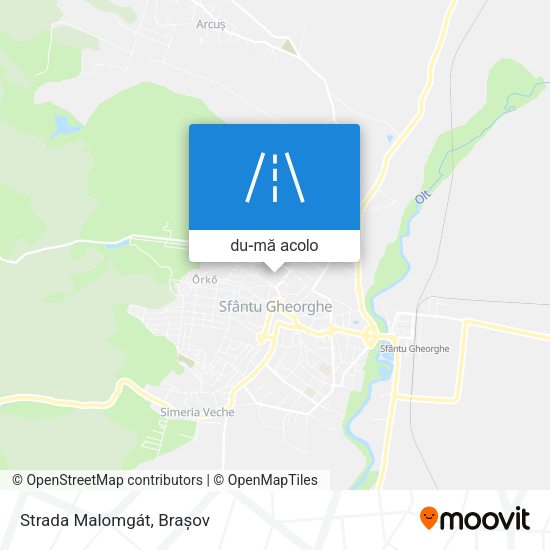 Hartă Strada Malomgát