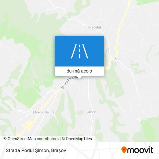 Hartă Strada Podul Șimon