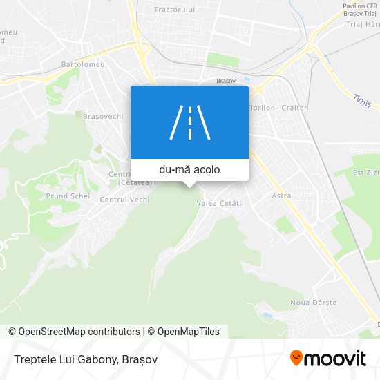 Hartă Treptele Lui Gabony