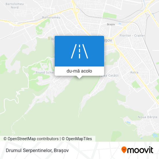 Hartă Drumul Serpentinelor