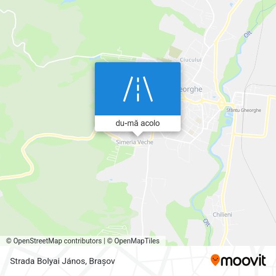 Hartă Strada Bolyai János