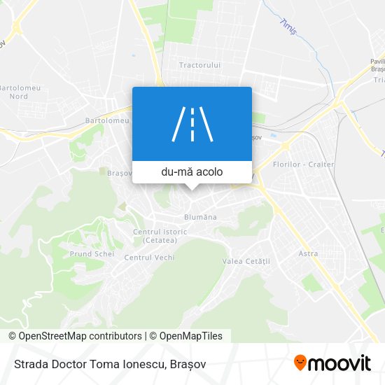 Hartă Strada Doctor Toma Ionescu