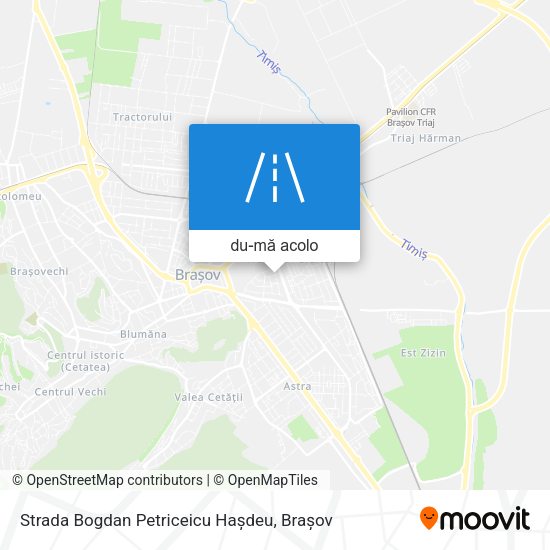 Hartă Strada Bogdan Petriceicu Hașdeu