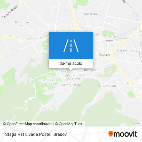 Hartă Stația Rat Livada Postei