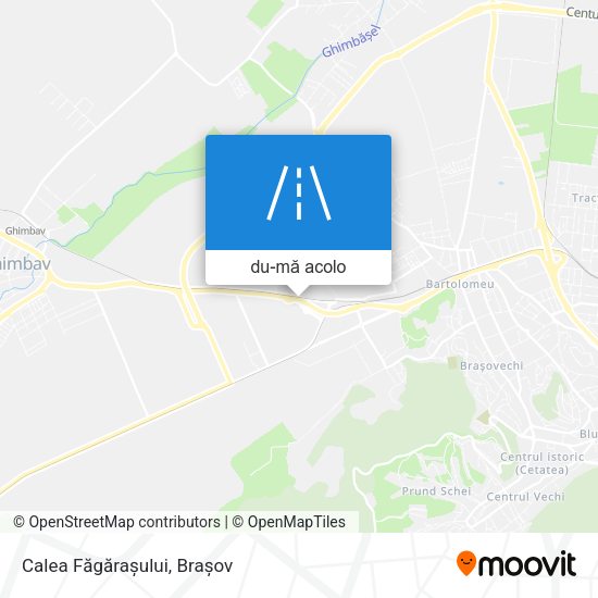 Hartă Calea Făgărașului