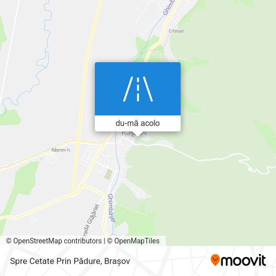 Hartă Spre Cetate Prin Pădure