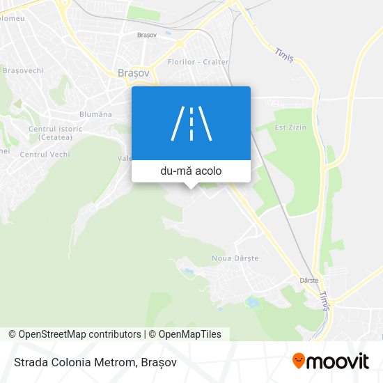 Hartă Strada Colonia Metrom