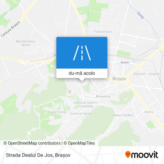 Hartă Strada Dealul De Jos