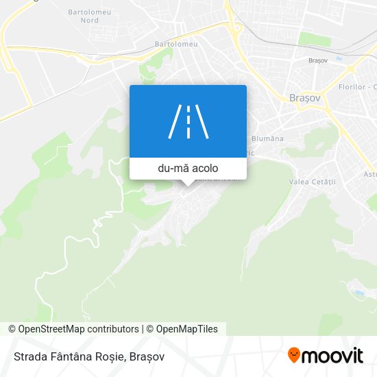 Hartă Strada Fântâna Roșie