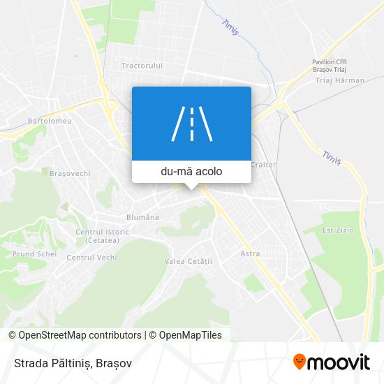 Hartă Strada Păltiniș