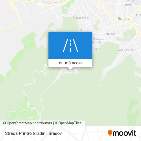 Hartă Strada Printre Grădini
