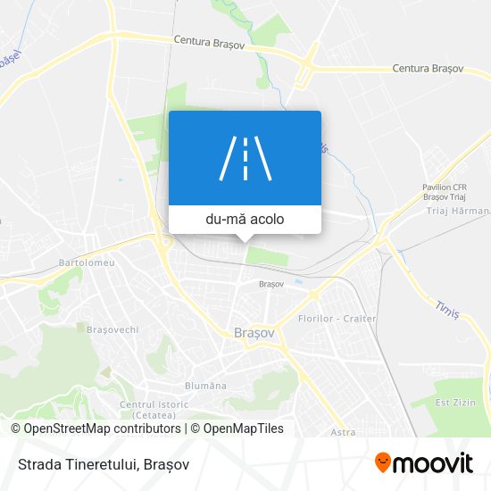 Hartă Strada Tineretului