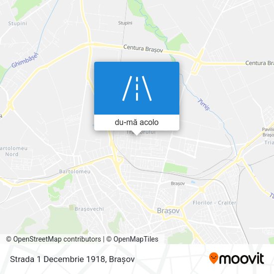Hartă Strada 1 Decembrie 1918