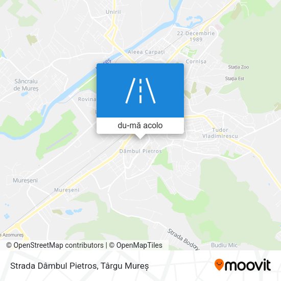 Hartă Strada Dâmbul Pietros