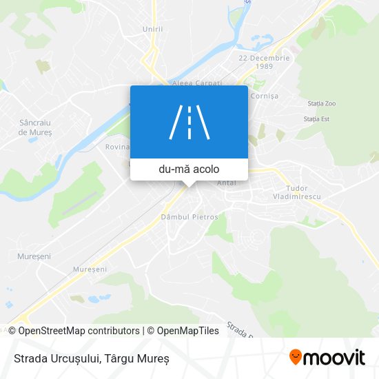 Hartă Strada Urcușului