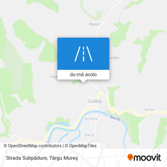 Hartă Strada Subpădure