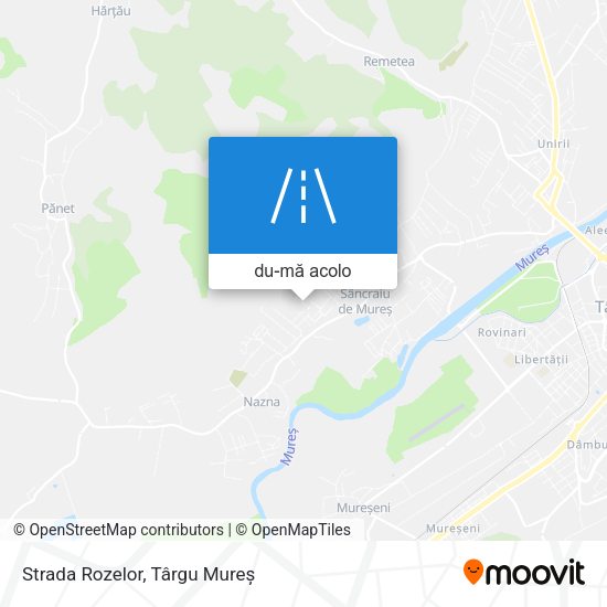 Hartă Strada Rozelor