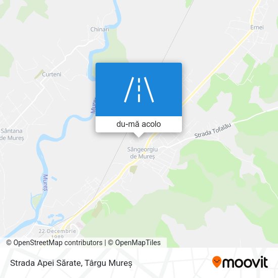 Hartă Strada Apei Sărate