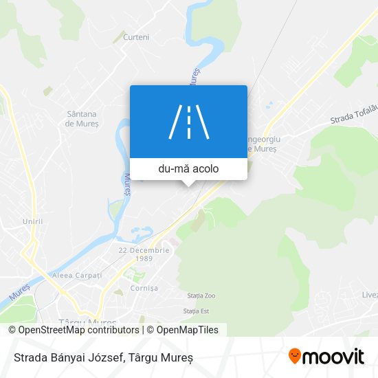 Hartă Strada Bányai József