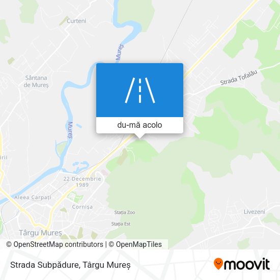 Hartă Strada Subpădure