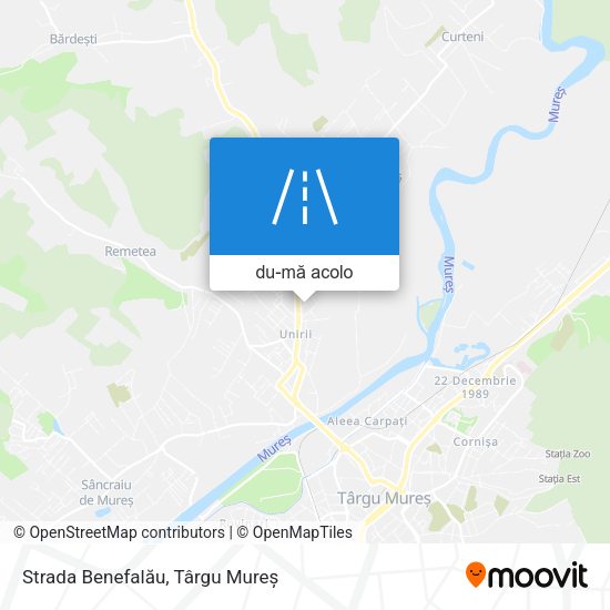 Hartă Strada Benefalău